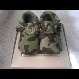 Freshly Picked Moccasins - New Green Camo Size 3